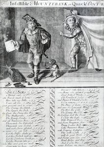 間違いのないMountebankまたはQuack Doctor、1688-1705 作： Marcellus the Elder Laroon